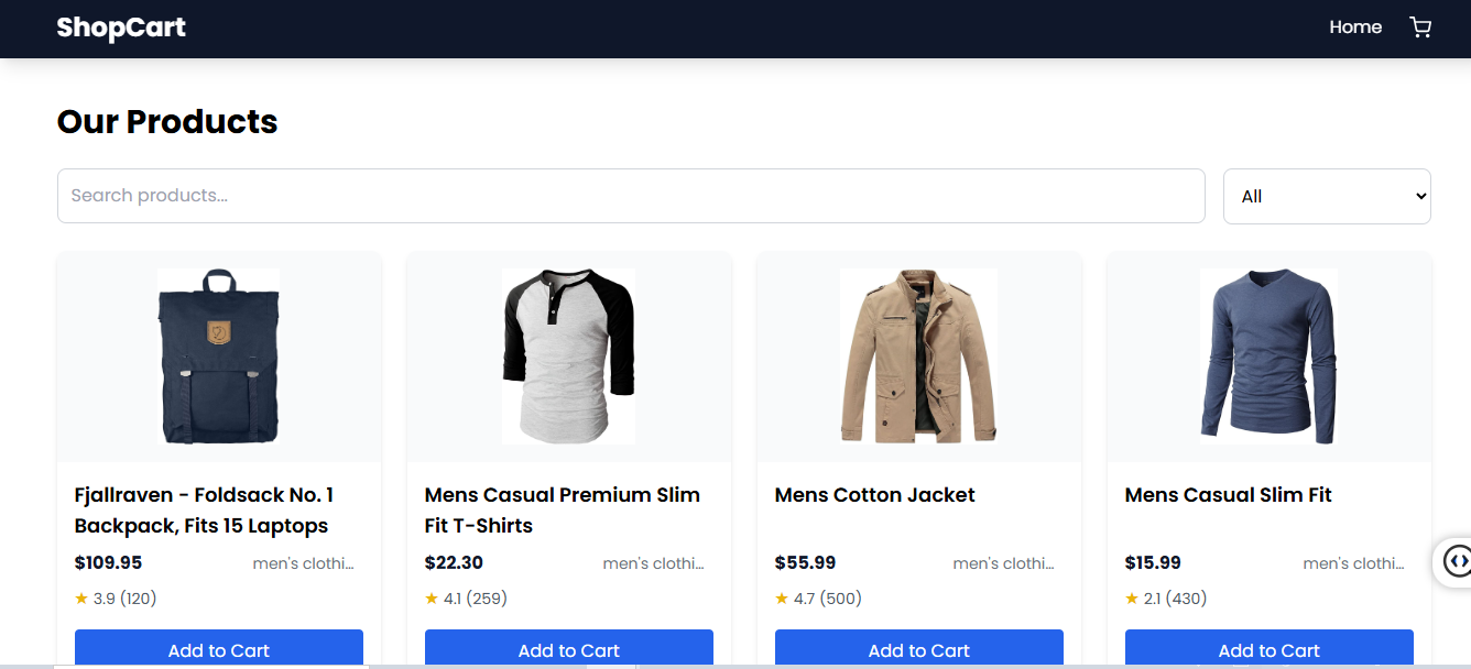 E-commerce Cart